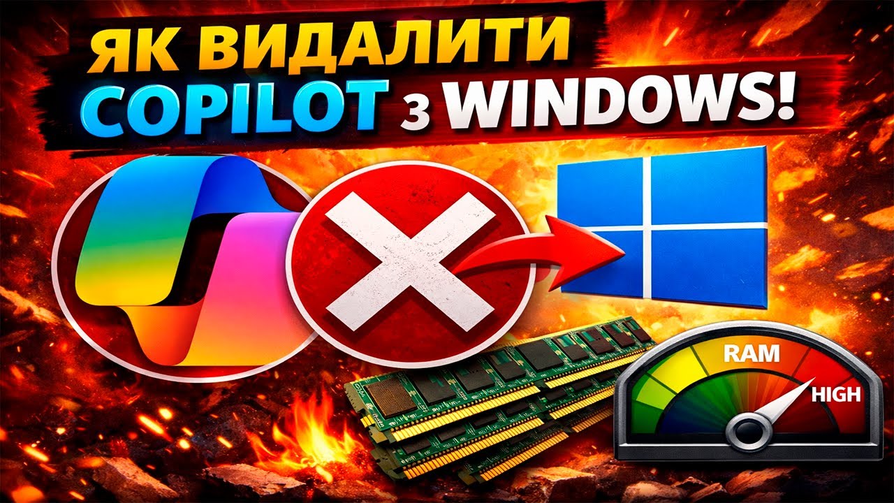 Як видалити Copilot з Windows і звільнити оперативну памʼять