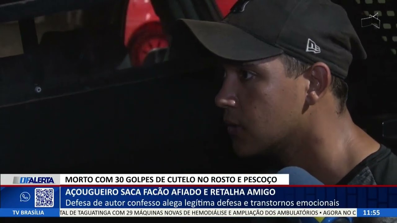 DF ALERTA - Açougueiro saca facão afiado e retalha amigo