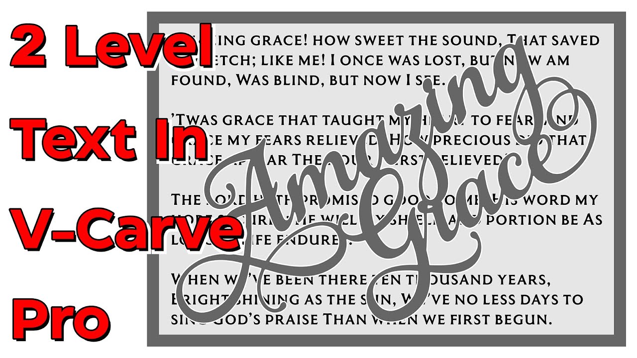 2 Layer Text in V-Carve Pro