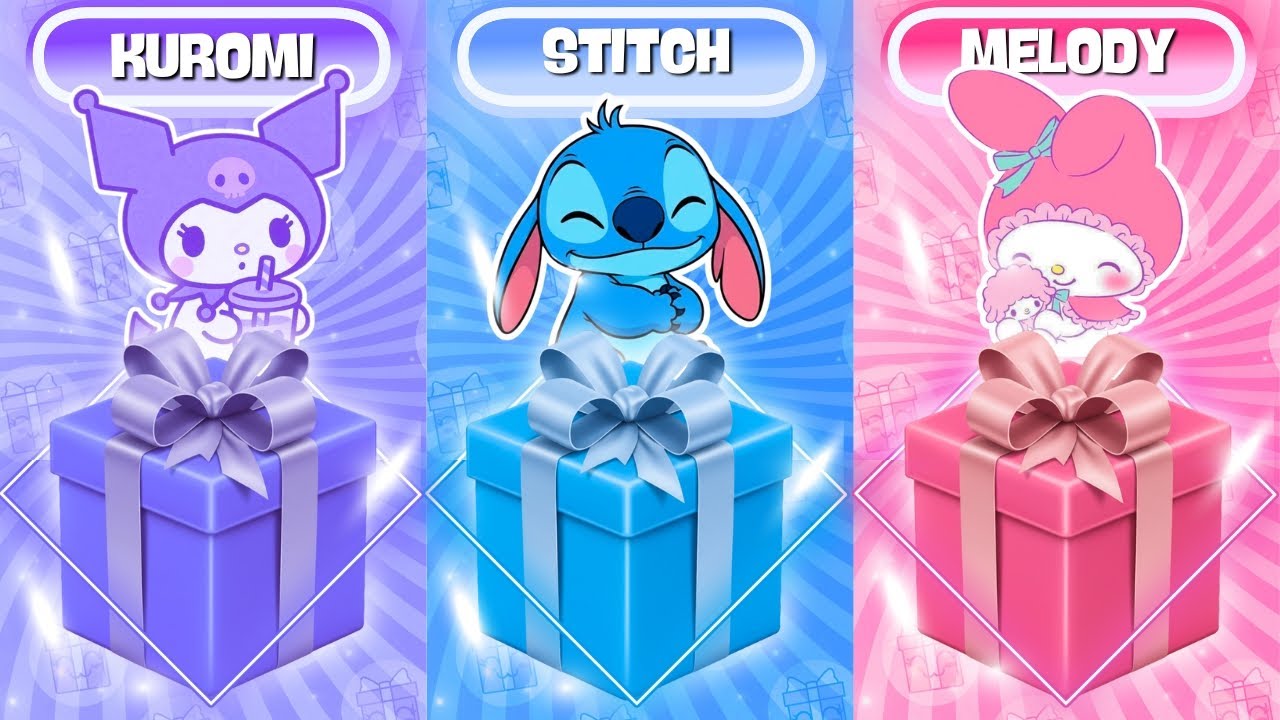 Выбери свой подарочный набор! 🎁 Стич 💙 против Куроми 💜 против Май Мелоди 🎀