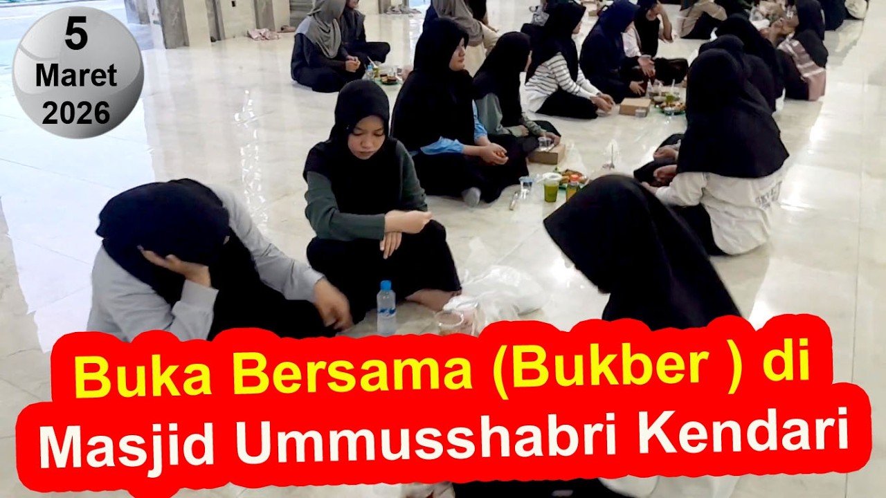 Bukber Santri Ummusshabri di Masjid Ummusshabri Kendari 