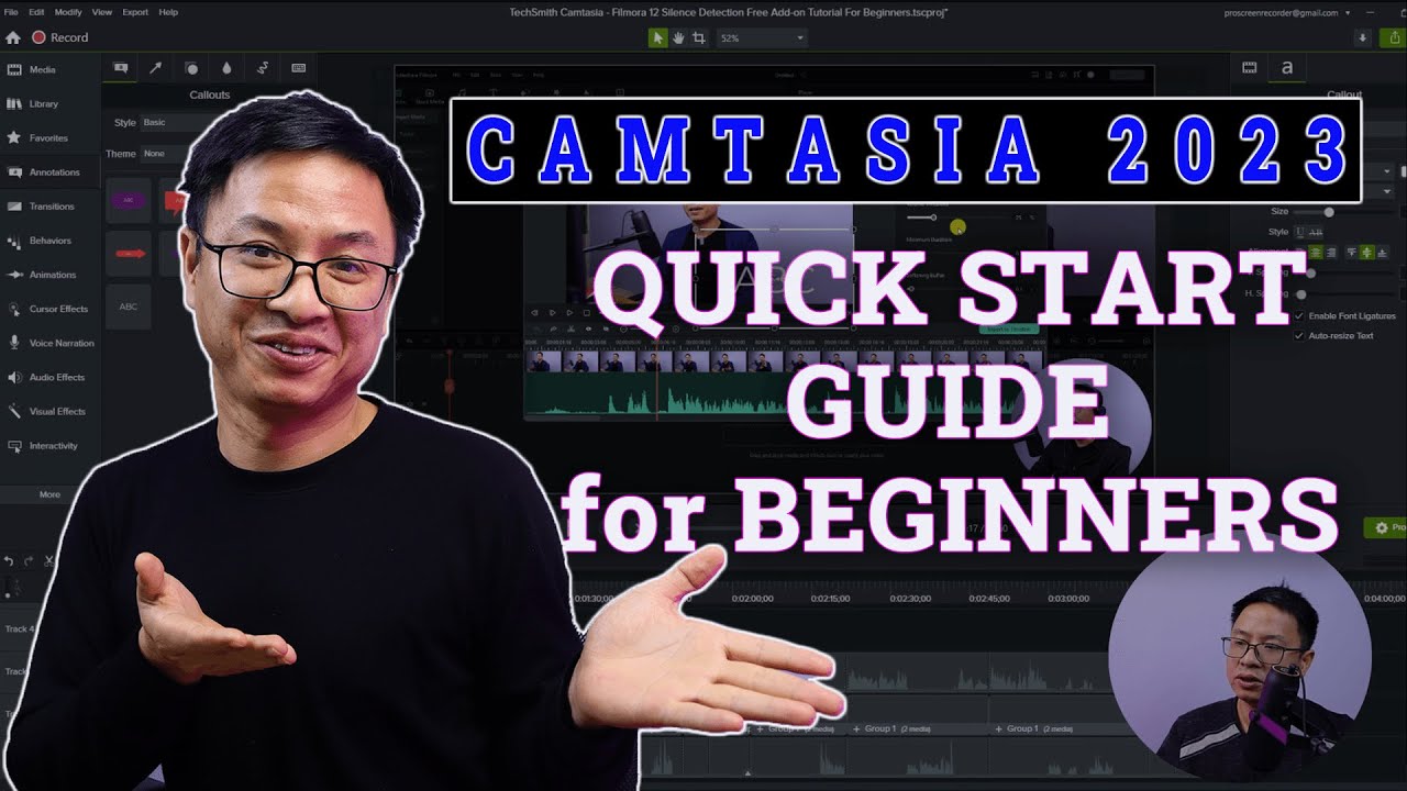 Camtasia Quick Start Guide for Beginners 2023