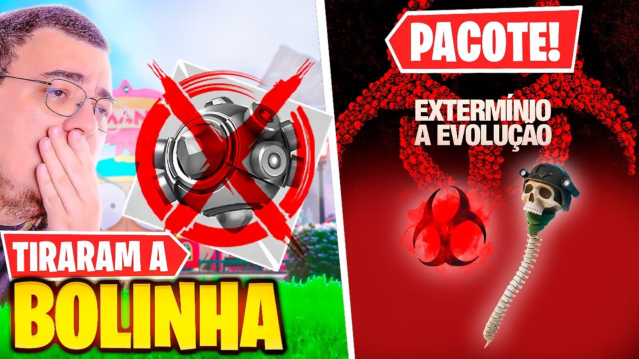 A POLÊMICA DAS BOLINHAS! 😳💥 NOVO PACOTE EXTERMINIO: A EVOLUÇÃO NO FORTNITE!