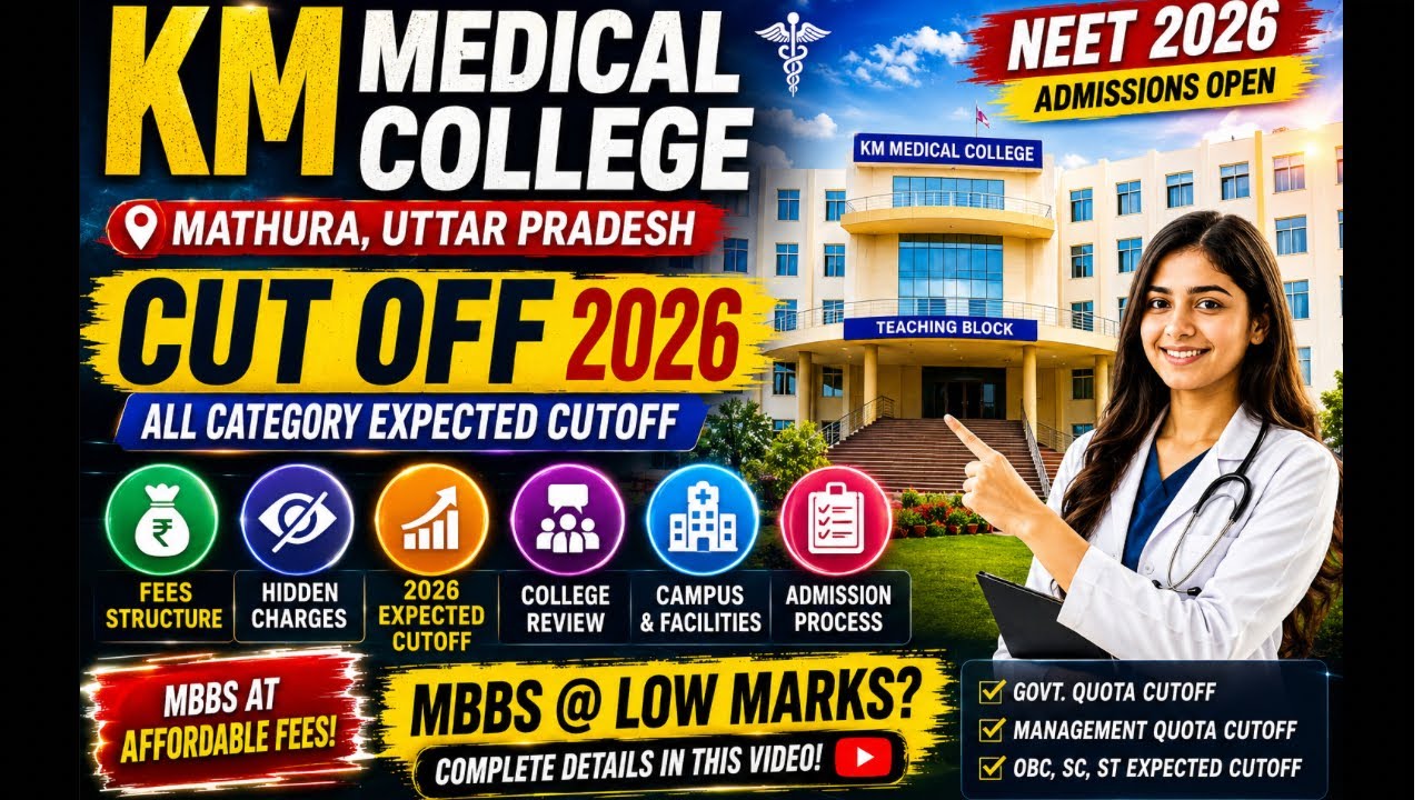 KM Medical College Mathura MBBS Review 2026 | Fees 😱 Cutoff, Hostel & Patient Flow