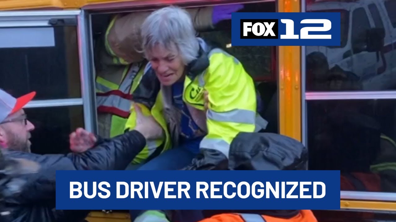 75-year-old Vernonia school bus driver recognized for quick thinking after crash
