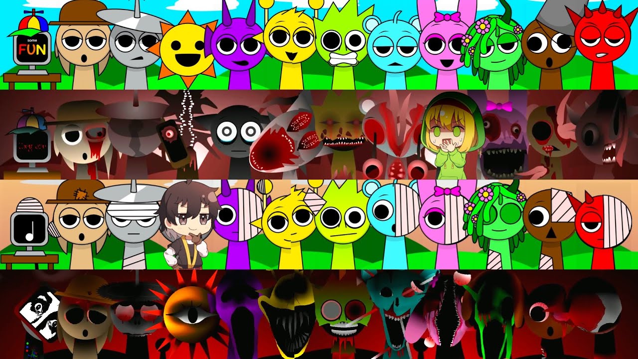 【ホラーゲーム】音楽を作るモンスター達がだんだん壊れていく神ゲーまとめ【Sprunki】