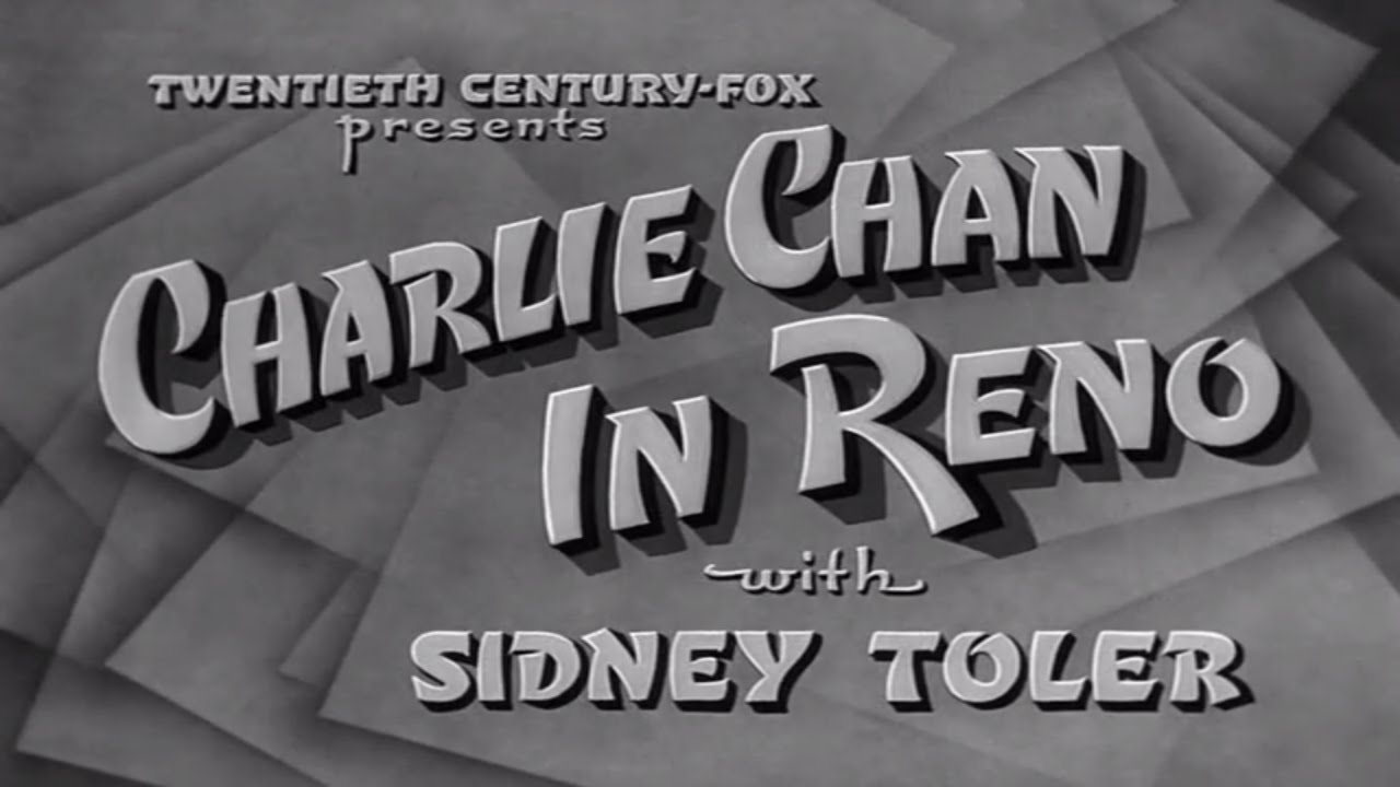 15   Charlie Chan in Reno 1939 Excellent