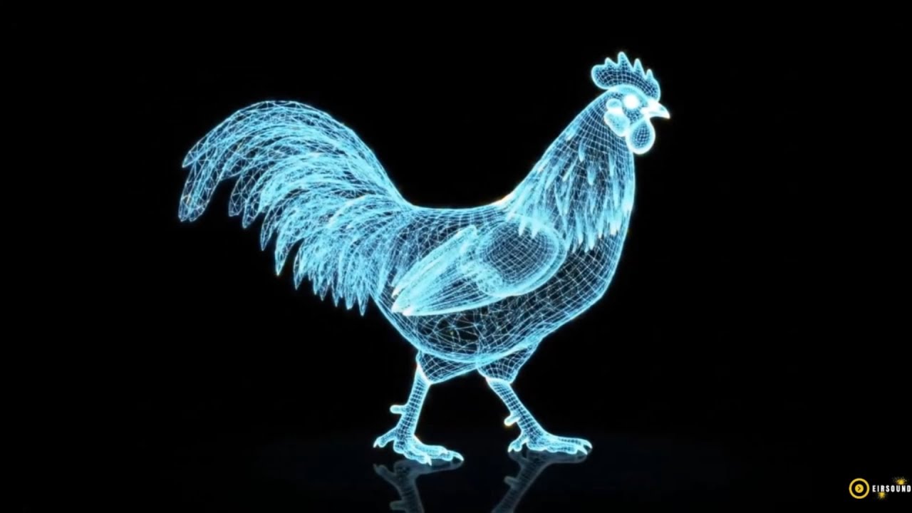 Peaceful 3D Hologram Animal Visuals with Gentle Relaxing Music