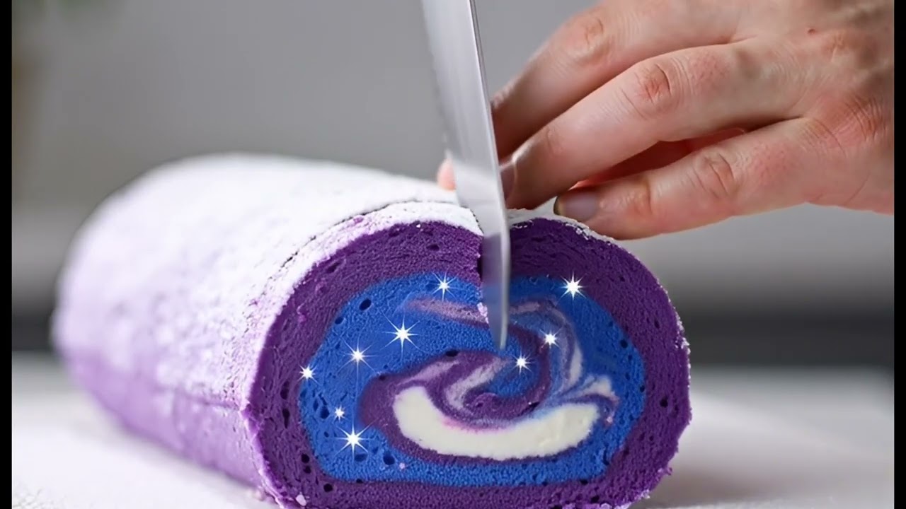 Satisfying Shiny Glossy Cake Cutting