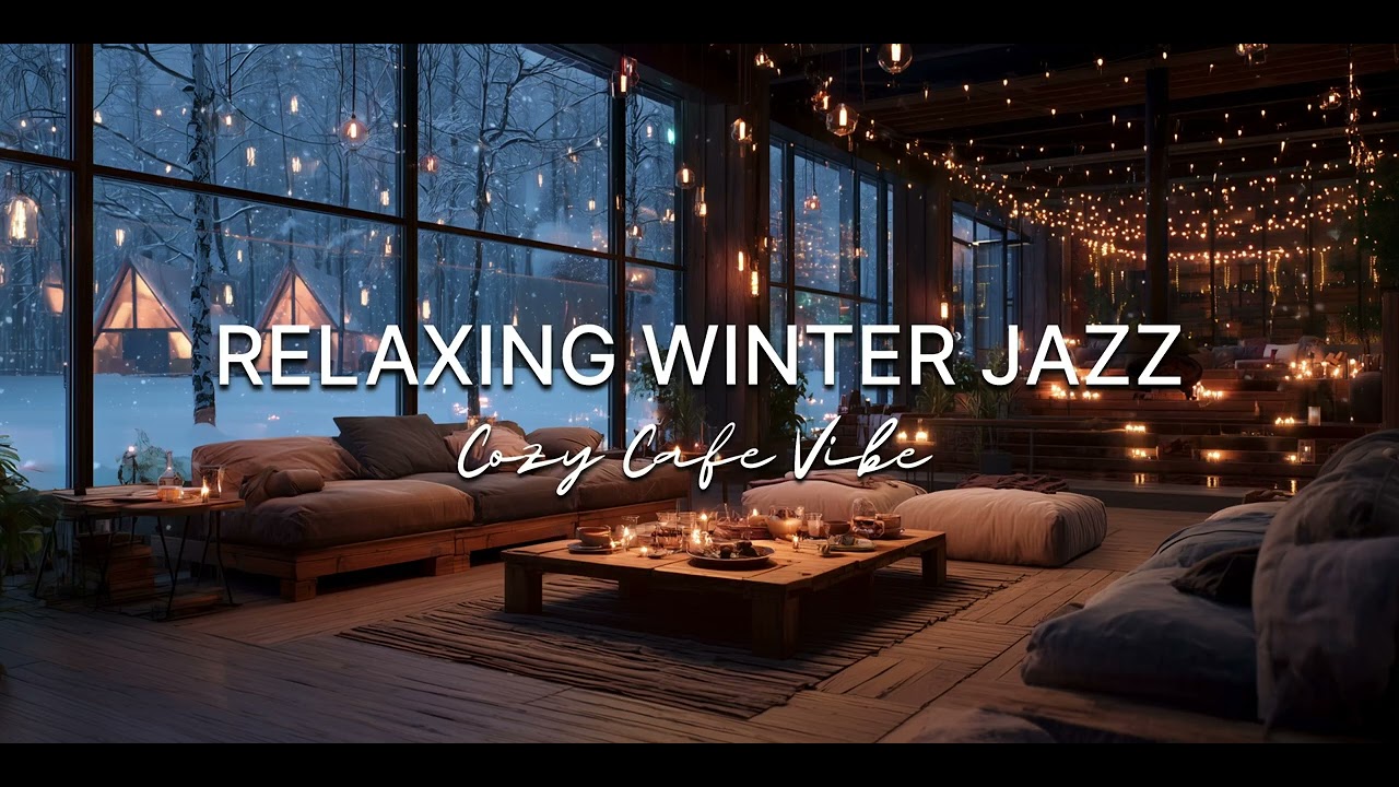 Smooth Winter Jazz in 4K ❄️ Relaxing Instrumental Jazz Music for Work Study Chill