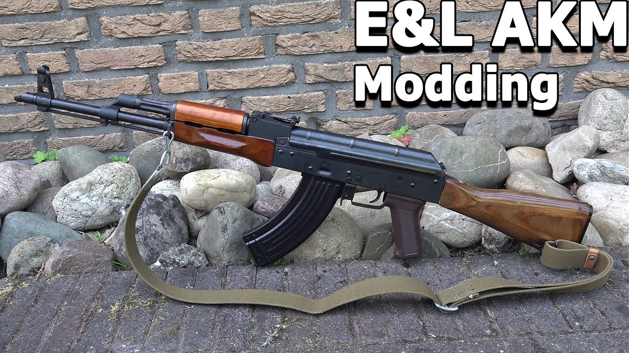 E&L AKM Airsoft with original Russian Izhmash Wood *Modding*