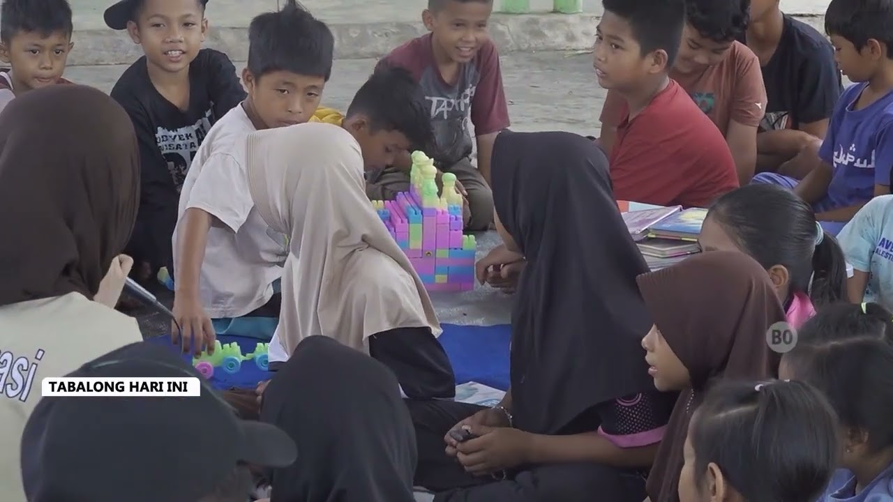 Dispersip Tabalong Gelar Minggu Ceria di Desa Solan, 50 Anak Antusias Ikuti Kegiatan Literasi