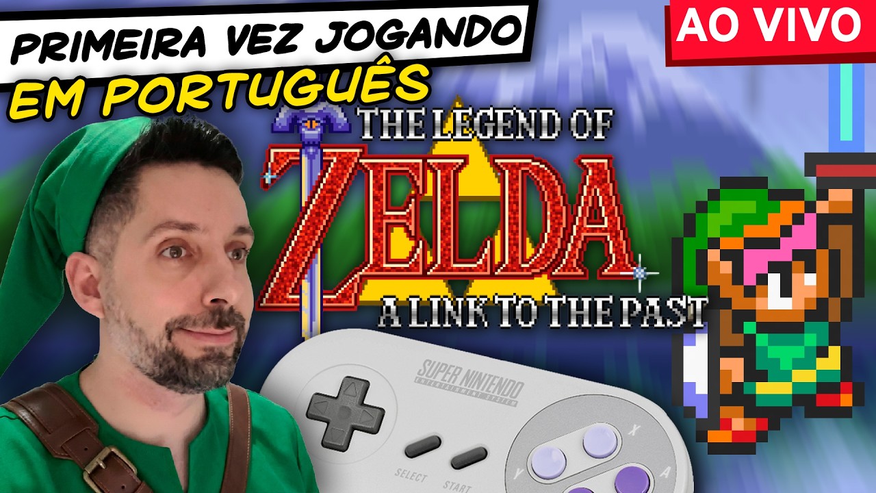 ⚔️ ZELDA A LINK TO THE PAST: Primeira Vez Jogando! Em Português (SNES 4K) Ao Vivo (Parte 2)