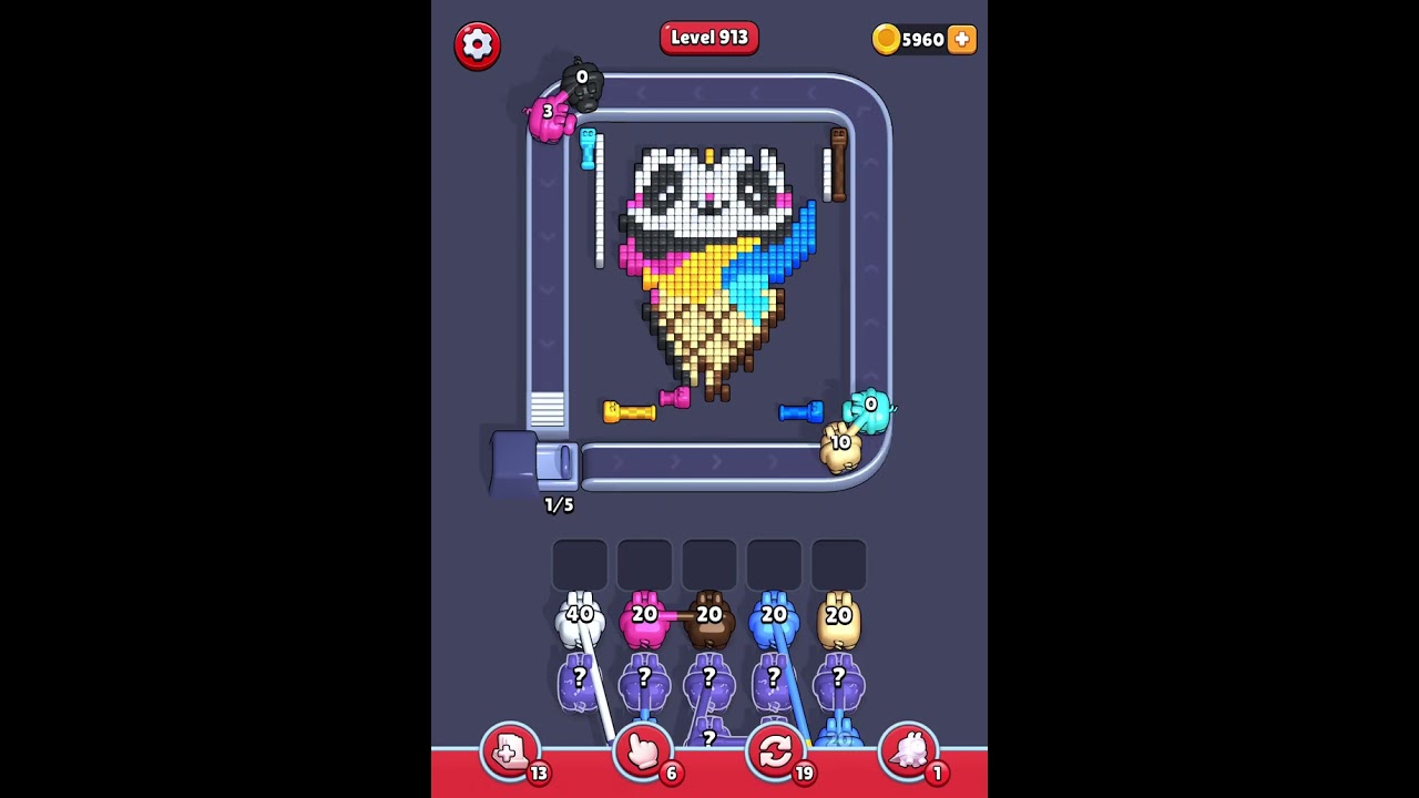Pixel Flow level 913 Very Hard