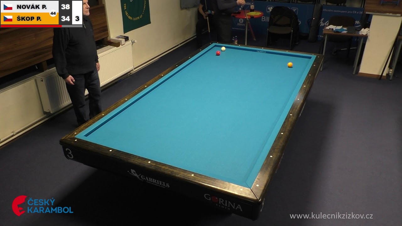 Czech league | 3-cushion | D1 | 11th round | Pavel Škop v Pavel Novák