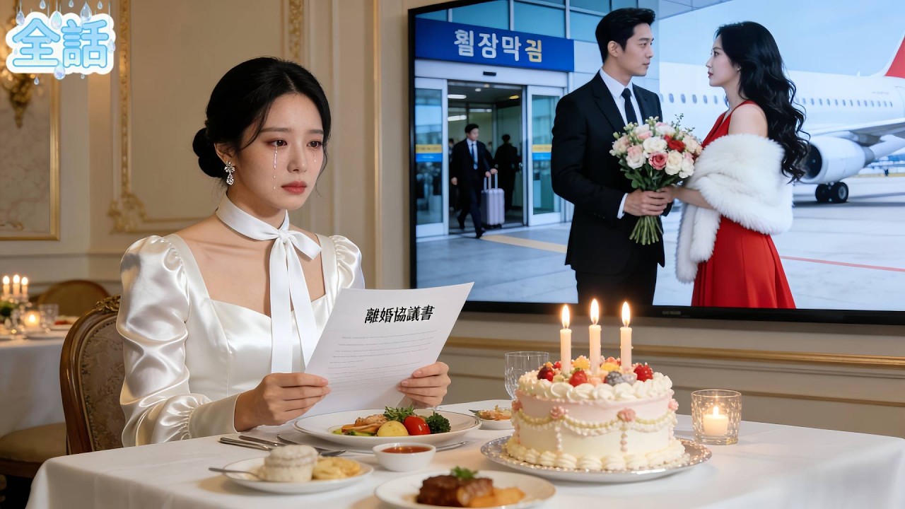 結婚して5年になるのに、夫は私の誕生日に私を捨てて、帰国した初恋の相手を迎えに行った。今度こそ私が自ら彼のもとを去る。二度と会わない！#短編ドラマ #日本語 #夫婦