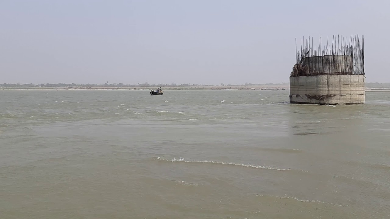 Sattarghat bridge under construction