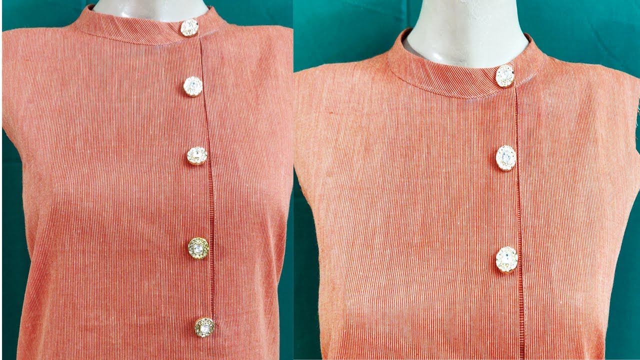 स्टाइलिश कुर्ती में गजब का नैक डिजाइन | Latest Trendy Kurti Design with neck Cutting and Stitching