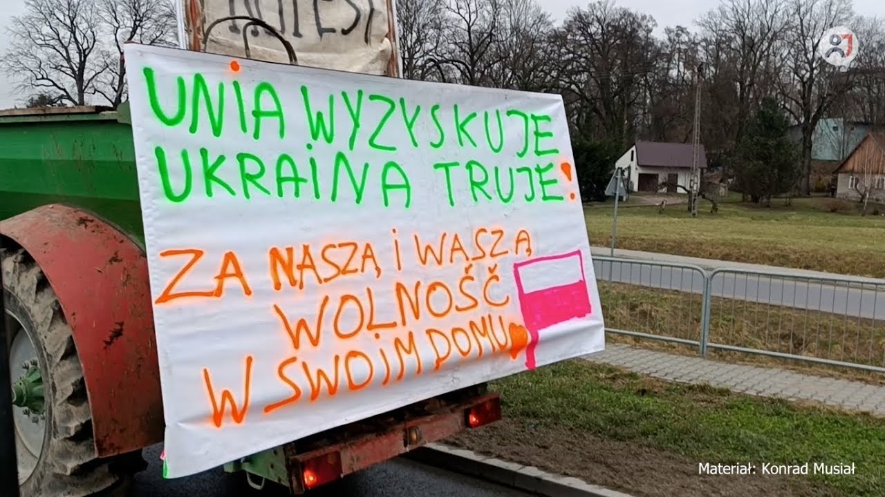 Protest rolników. Na ulice Jasła wyjechały ciągniki