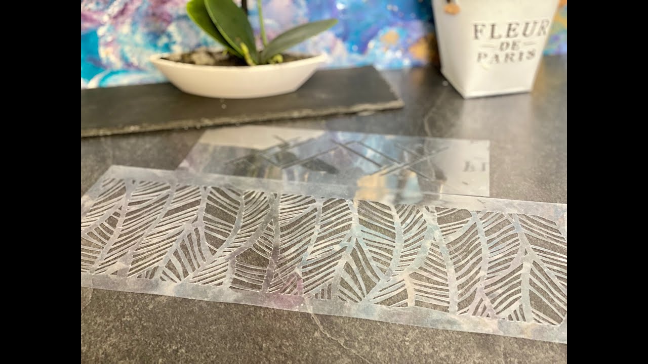 DIY stencils for cake decoration