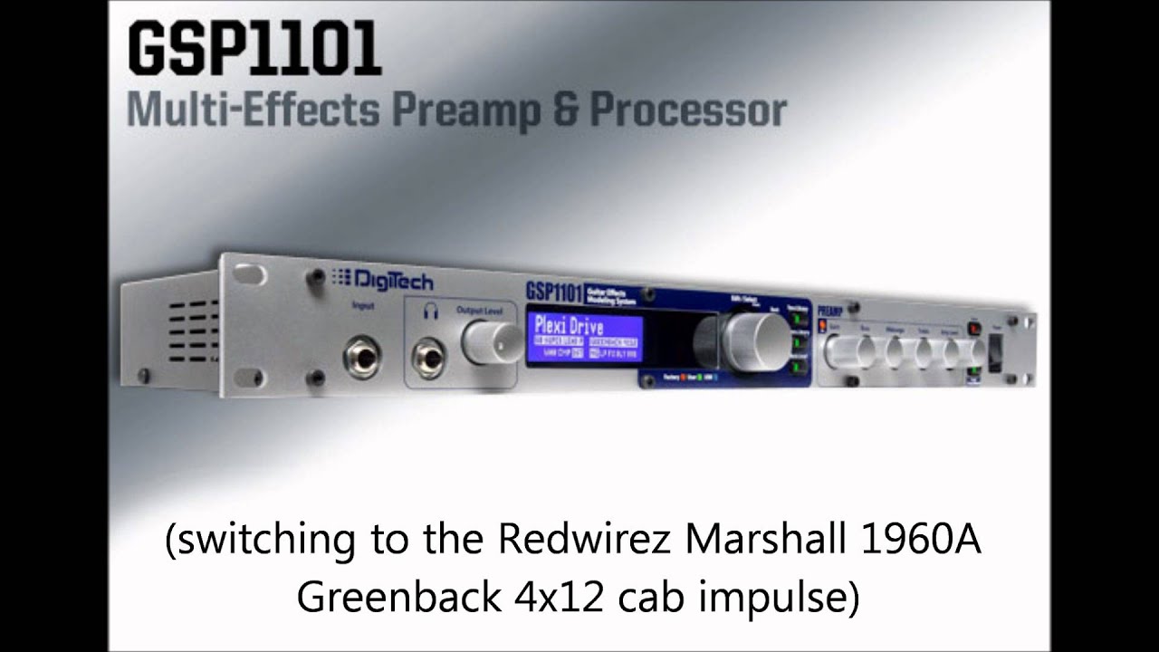 Digitech GSP1101 stock cab model vs. Redwirez cab impulse