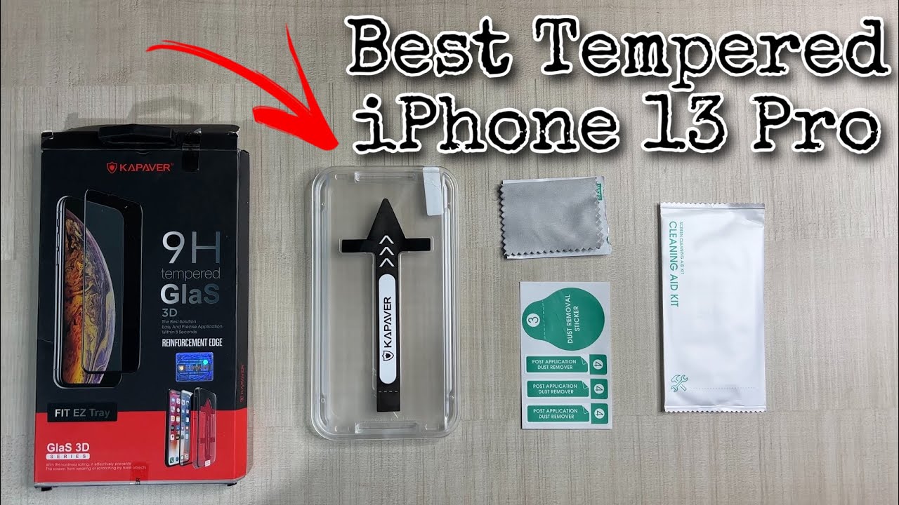 Kapaver 9H tempered glass for iPhone 13 Pro ⚡⚡⚡