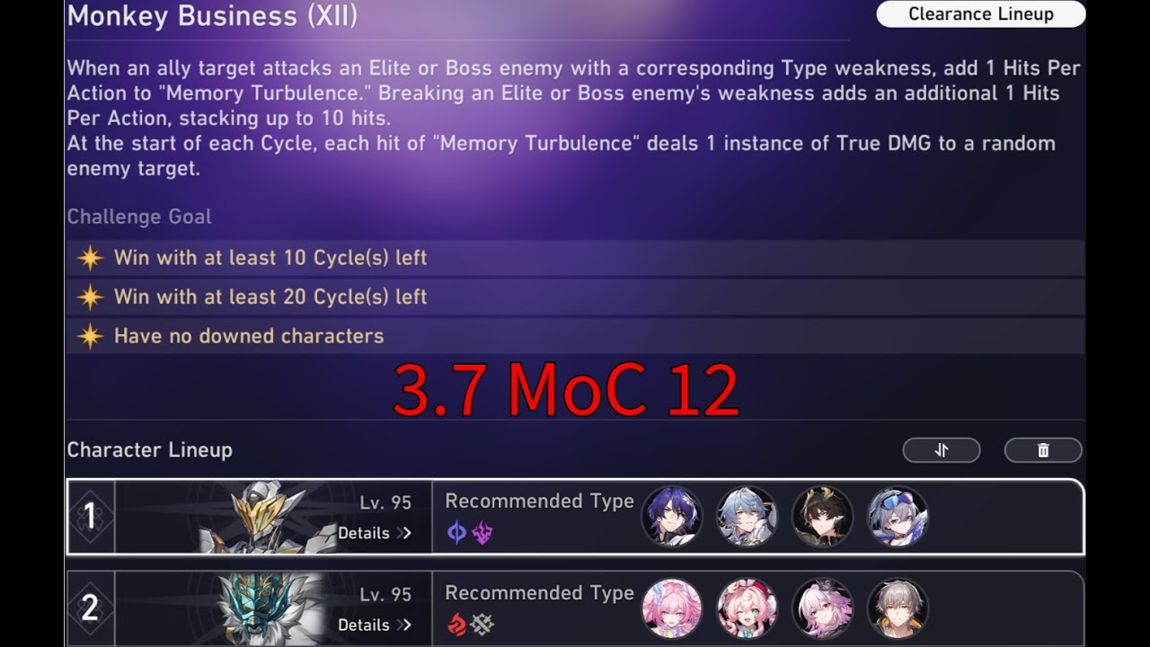 HSR 3.7 MoC 12 -  Ratio Hypercarry | Remembrance Team