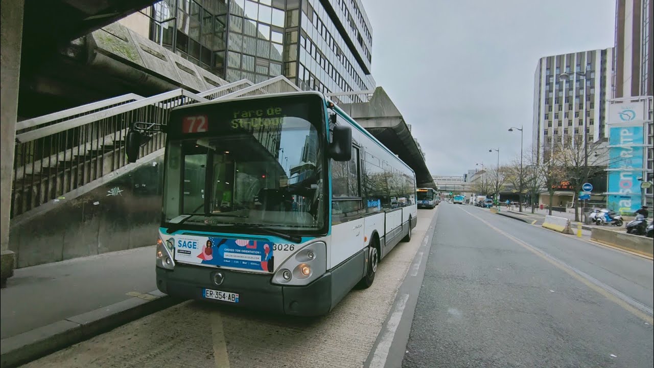 Bus 72 RATP - Gare de Lyon - Parc de Saint Cloud