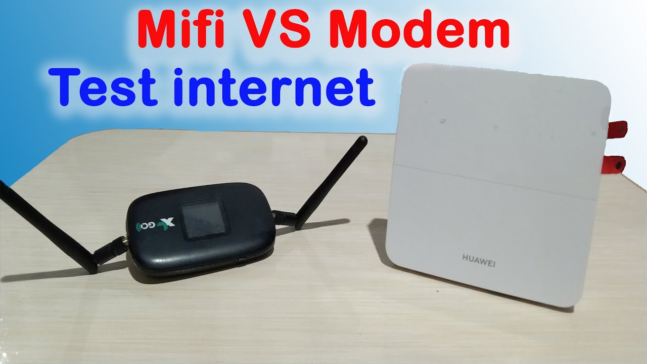 Mifi vs Modem test kecepatan internet