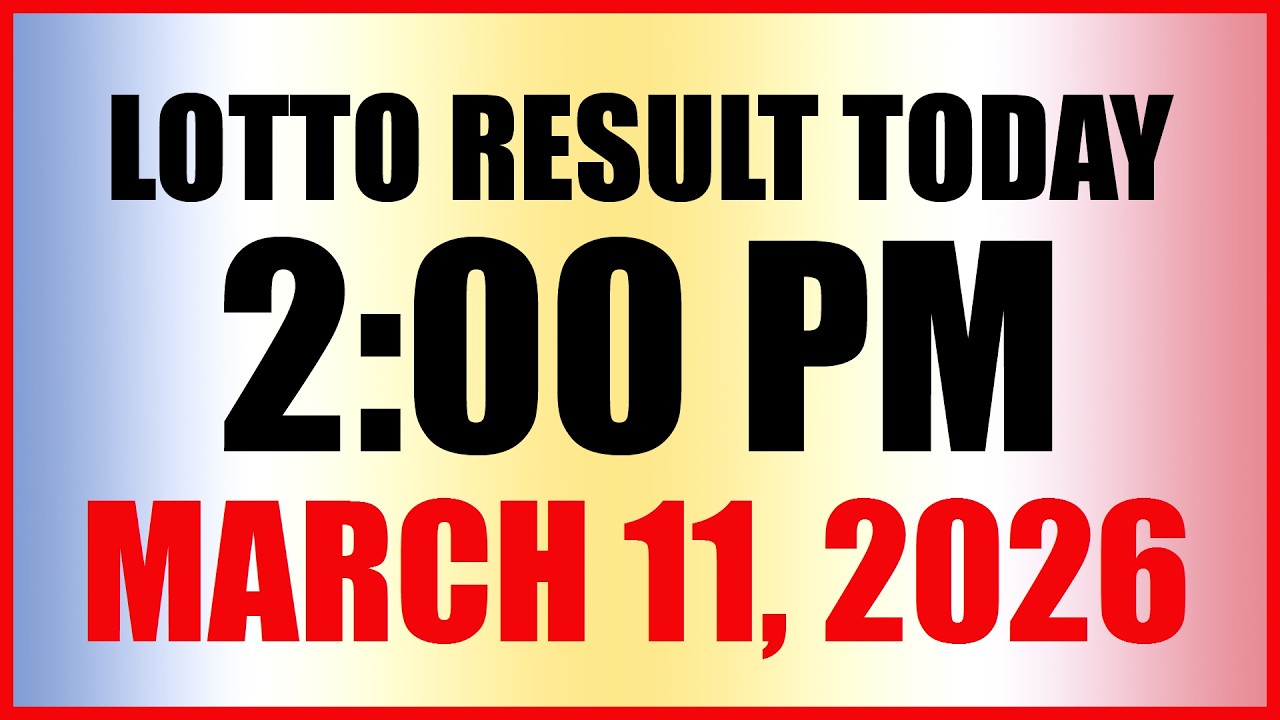Lotto Result Today 2pm Draw March 11, 2026 Swertres Ez2 PCSO