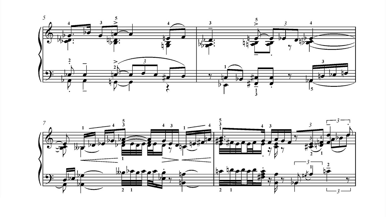 Nikolai Kapustin - 6 Little Pieces, Op. 133 (2007) [Score-Video]