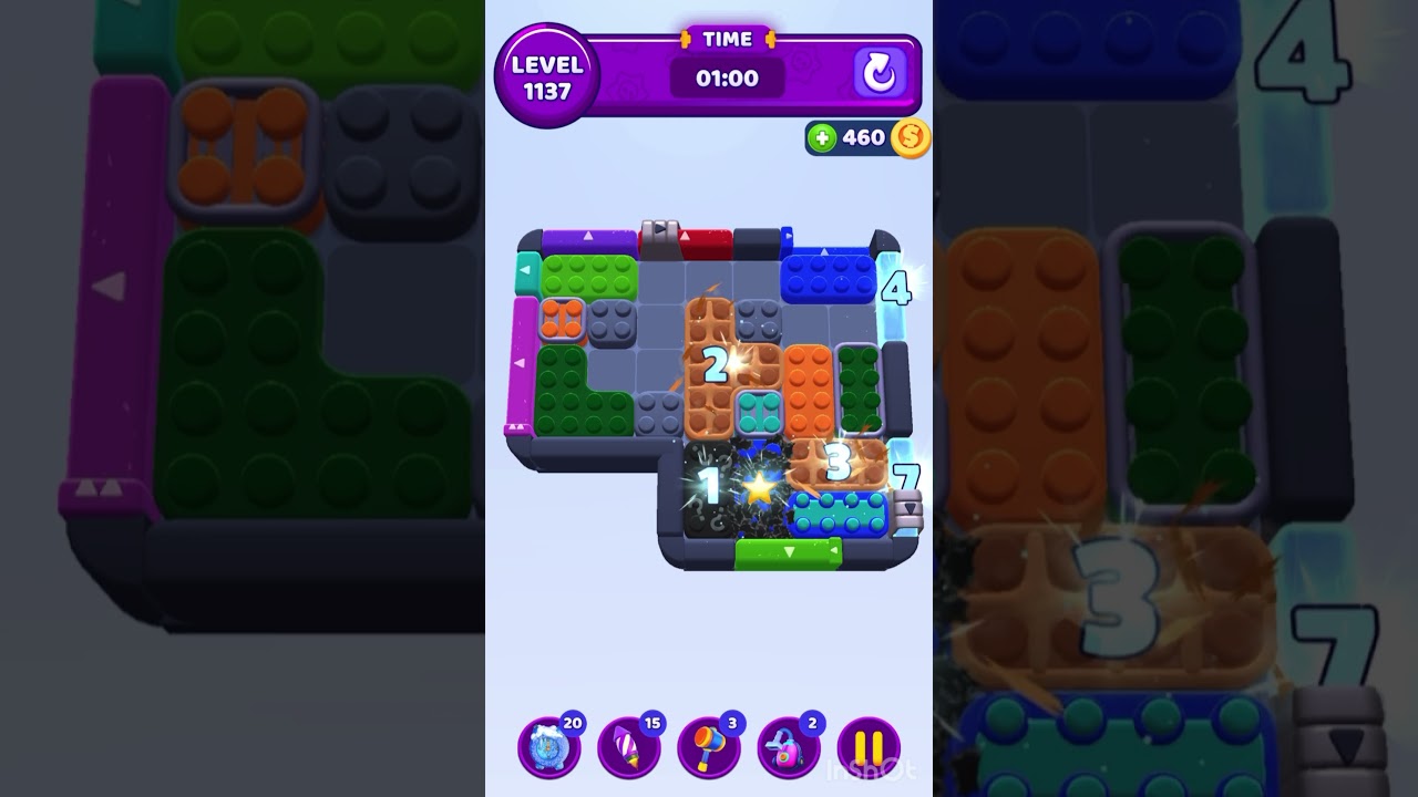 Color Block Jam Level 1137 &ndash; Full Puzzle Solution (No Boosters)