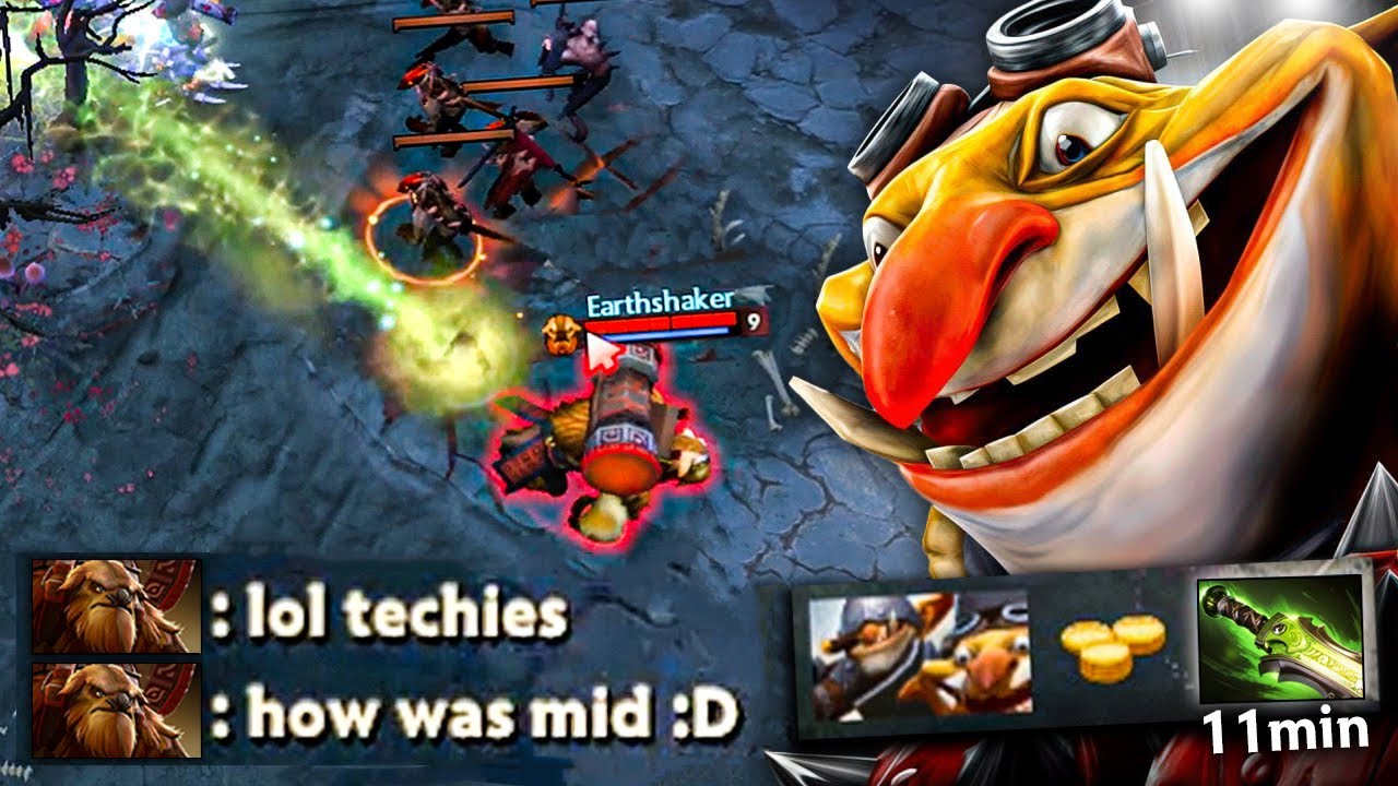 They don't believe how Techies can make fast farm like that!!🔥
