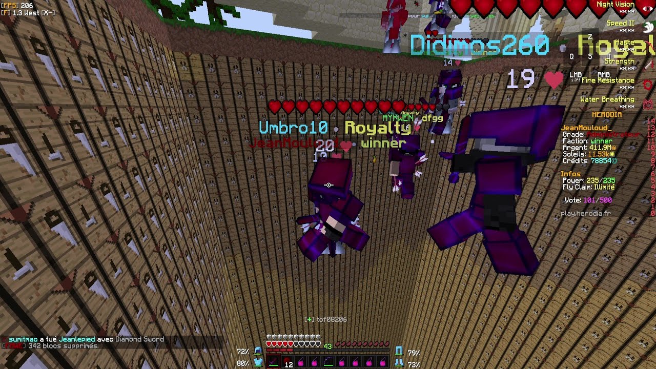 Je TRAP toute une FACTION dans la Warzone de mon Serveur PvP/Faction !