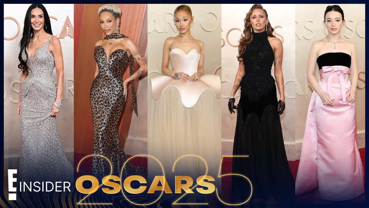 Oscars 2025 Fashion: Ariana Grande, Zoë Saldaña, Miley Cyrus & More Red Carpet Looks | E! Insider