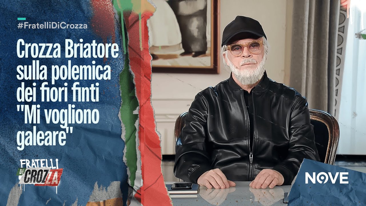 Crozza Briatore sulla polemica dei fiori finti 