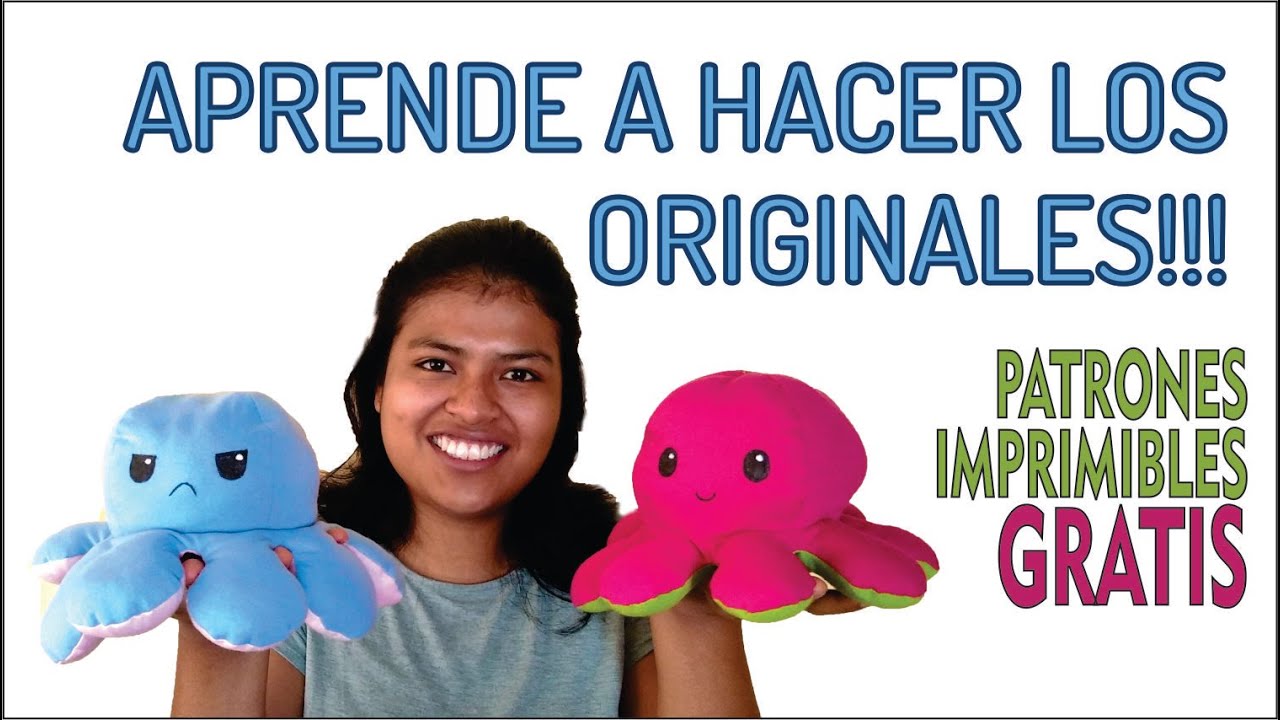 APRENDE A HACER EL ORIGINAL PULPO REVERSIBLE /The Original Reversible Octopus Plushie /DIY