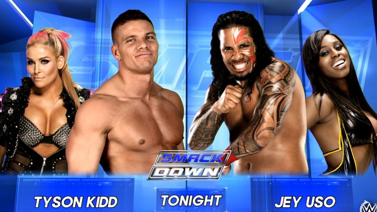 SMACKDOWN | Tyson Kidd (w/ Natalya) vs. Jey Uso (w/ Naomi)