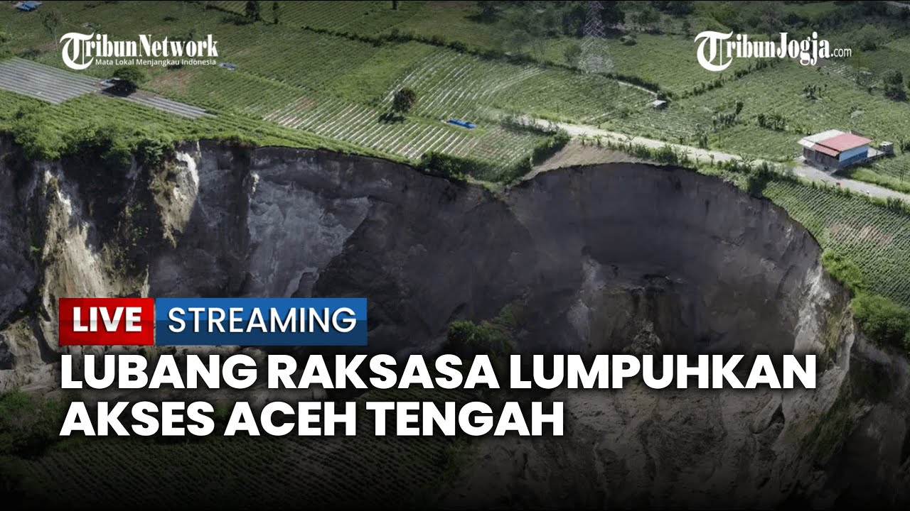 🔴 LUBANG RAKSASA PUTUSKAN JALUR VITAL ACEH TENGAH–BENER MERIAH, AKSES JALAN PUTUS TOTAL