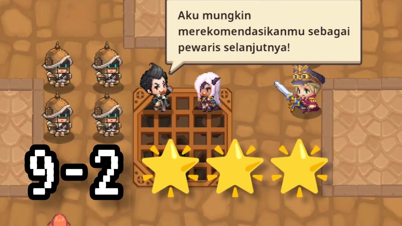 Guardian Tales World 9-2 🌟🌟🌟 Normal | Kamp Pengungsi Kanterbury