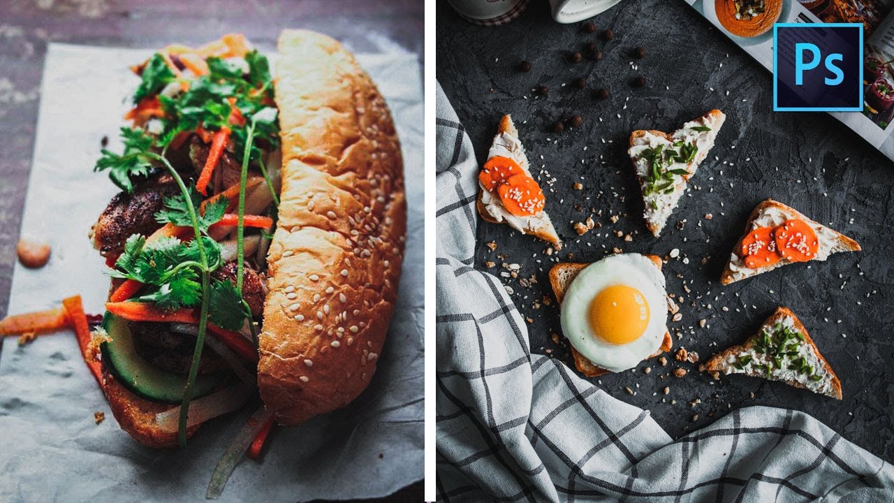 [ Color Effect ] HOW TO EDIT DARK FOOD PHOTOGRAPHY IN PHOTOSHOP