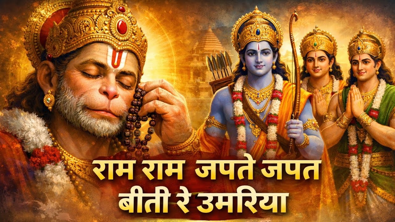 रामा रामा जपते जपते बीती रे उमरिया राम राम सप्ताह जपते बीती रे मेरी हनुमान