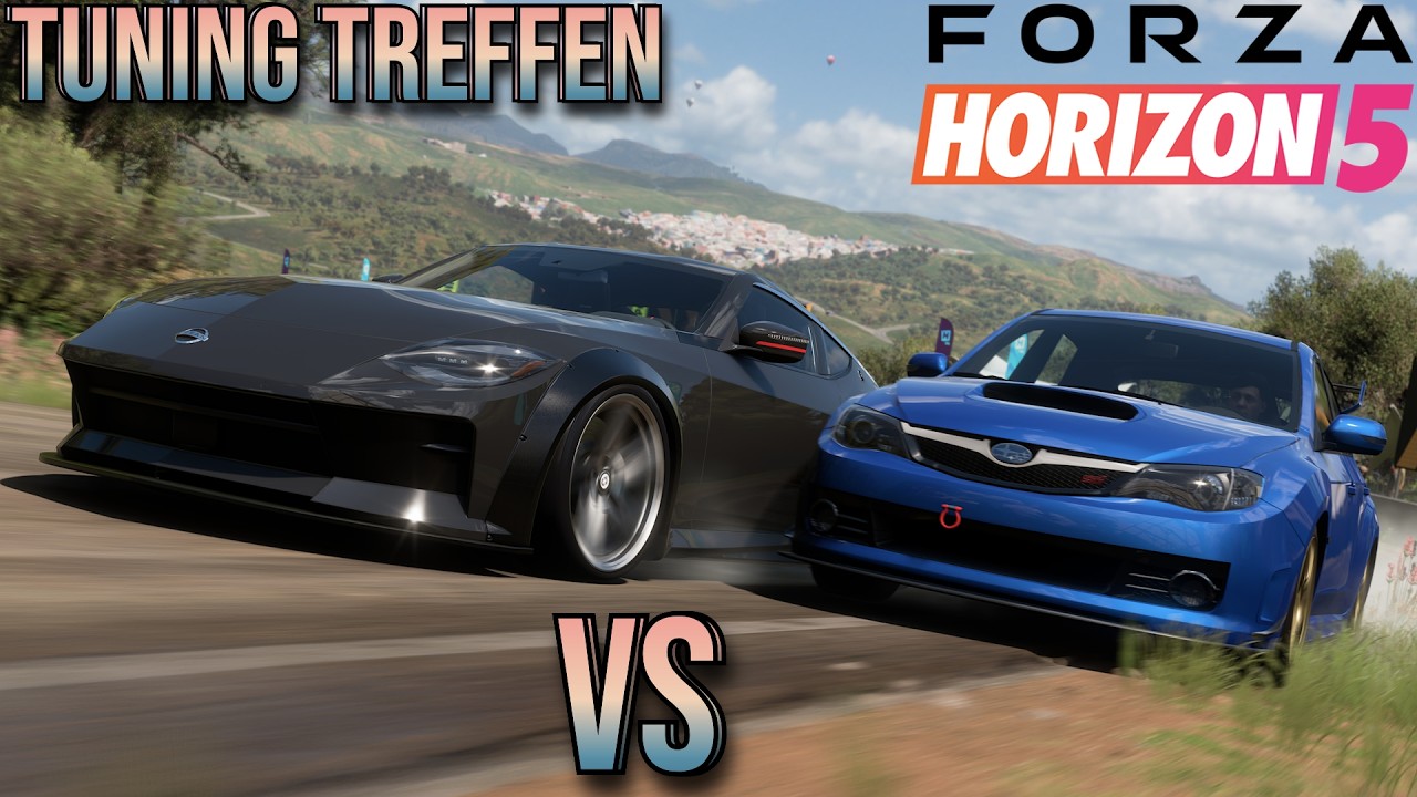🔴𝗙𝗢𝗥𝗭𝗔 𝗛𝗢𝗥𝗜𝗭𝗢𝗡 𝟱 Tuning Treffen | CarMeet | Motto: Nissan VS Subaru! | DJHippling