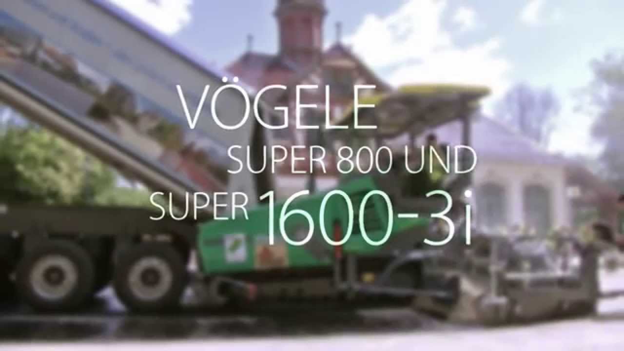 VÖGELE SUPER 800 and SUPER 1600-3i, Kassel, Germany