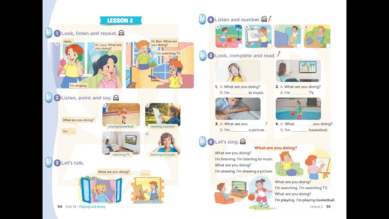 Tiếng Anh 3 Global Success - Unit 18: Playing and doing (Lesson 2)
