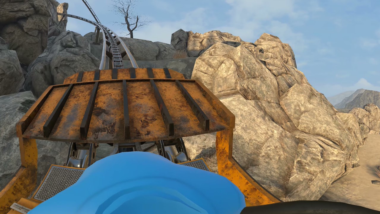 Rock Falls 🎢 Epic VR roller coaster ride [360° 8K]