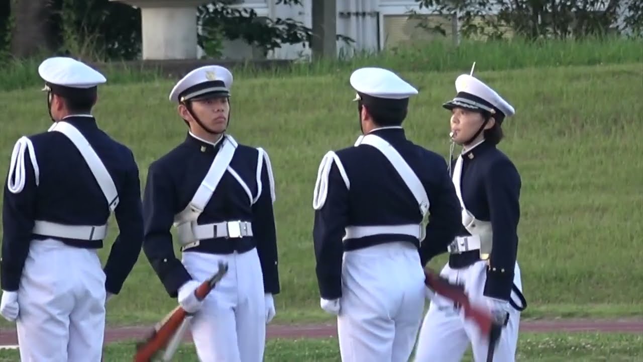 ファンシードリル演技（防衛大学校儀仗隊）6.19