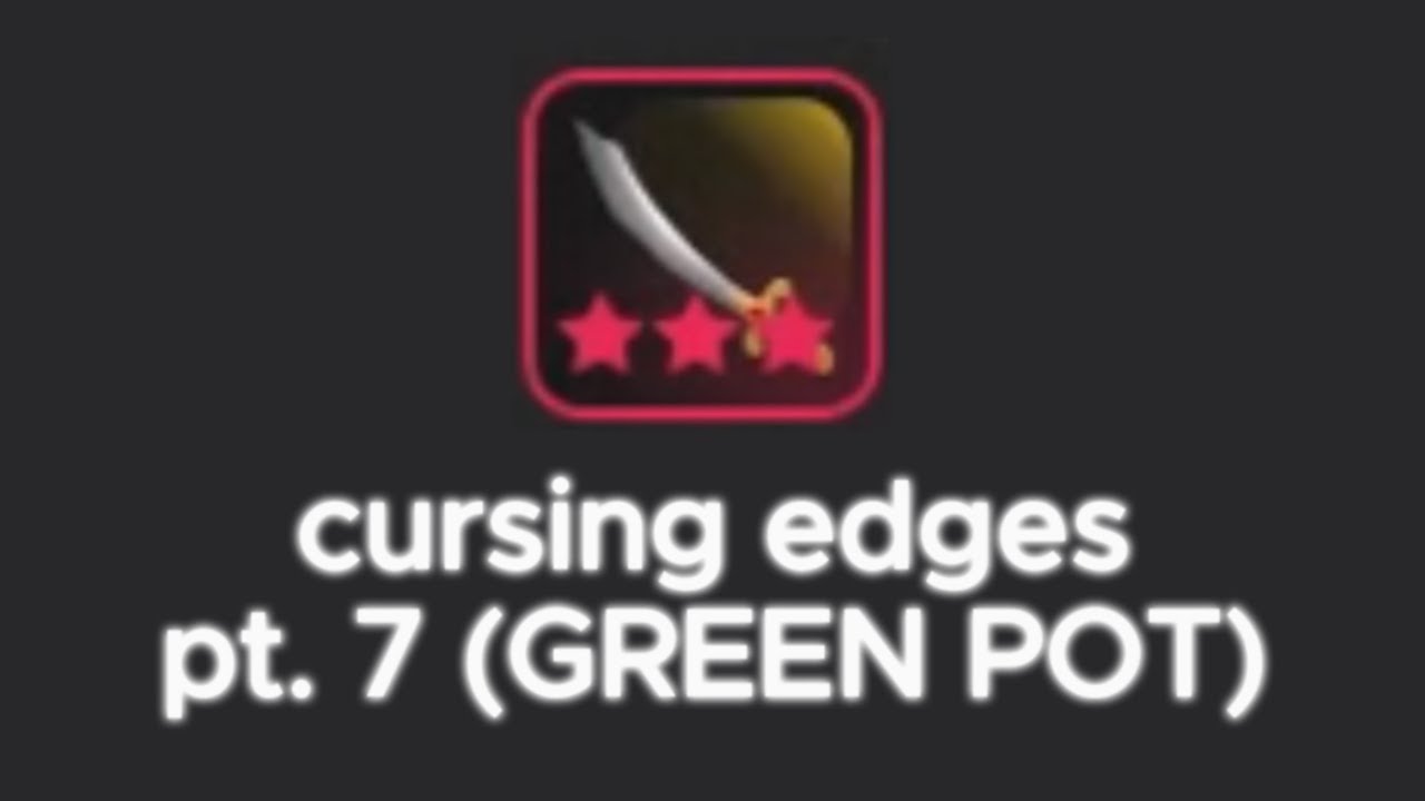 Shadow Cursing a GREEN POT | Cursing Edges Pt. 7 | Roblox Vesteria