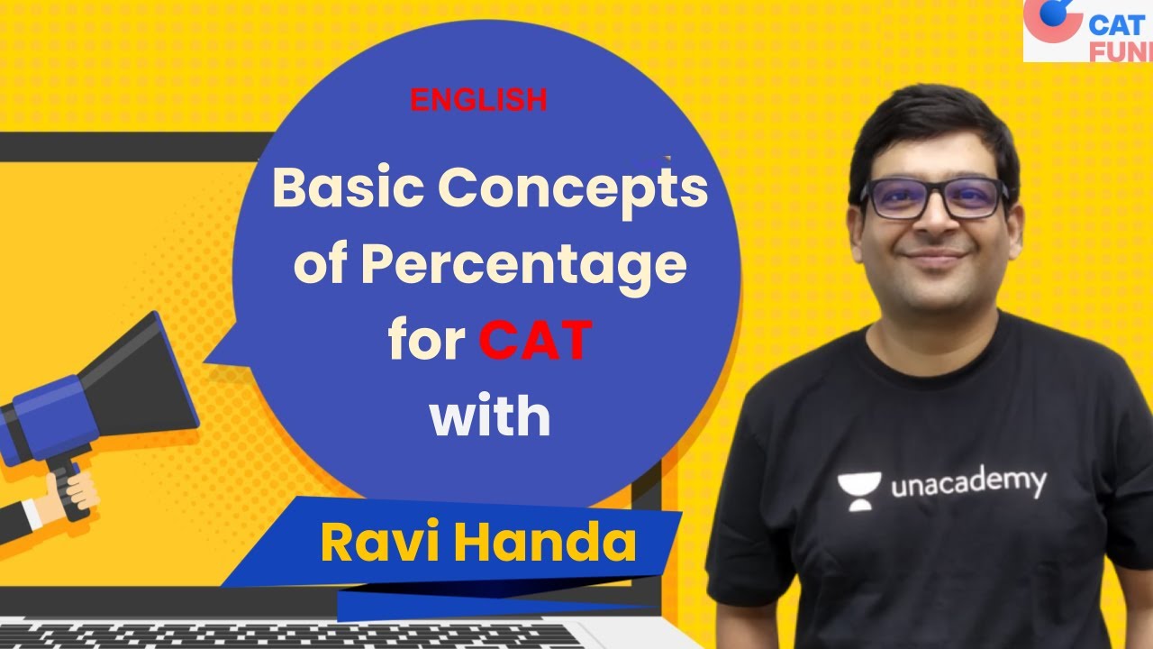Quant Prep - Basic Concepts of Percentage for CAT (English) l CAT 2021 l CAT FUNDA l Ravi Handa