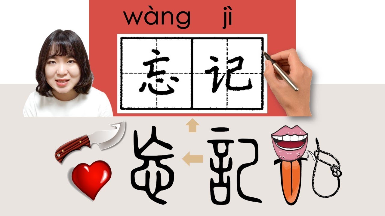 【NEW HSK3】_#hsk3 忘记/忘記/wangji(forget)How to Pronounce/Say/Write Chinese Vocabulary/Character/Radical